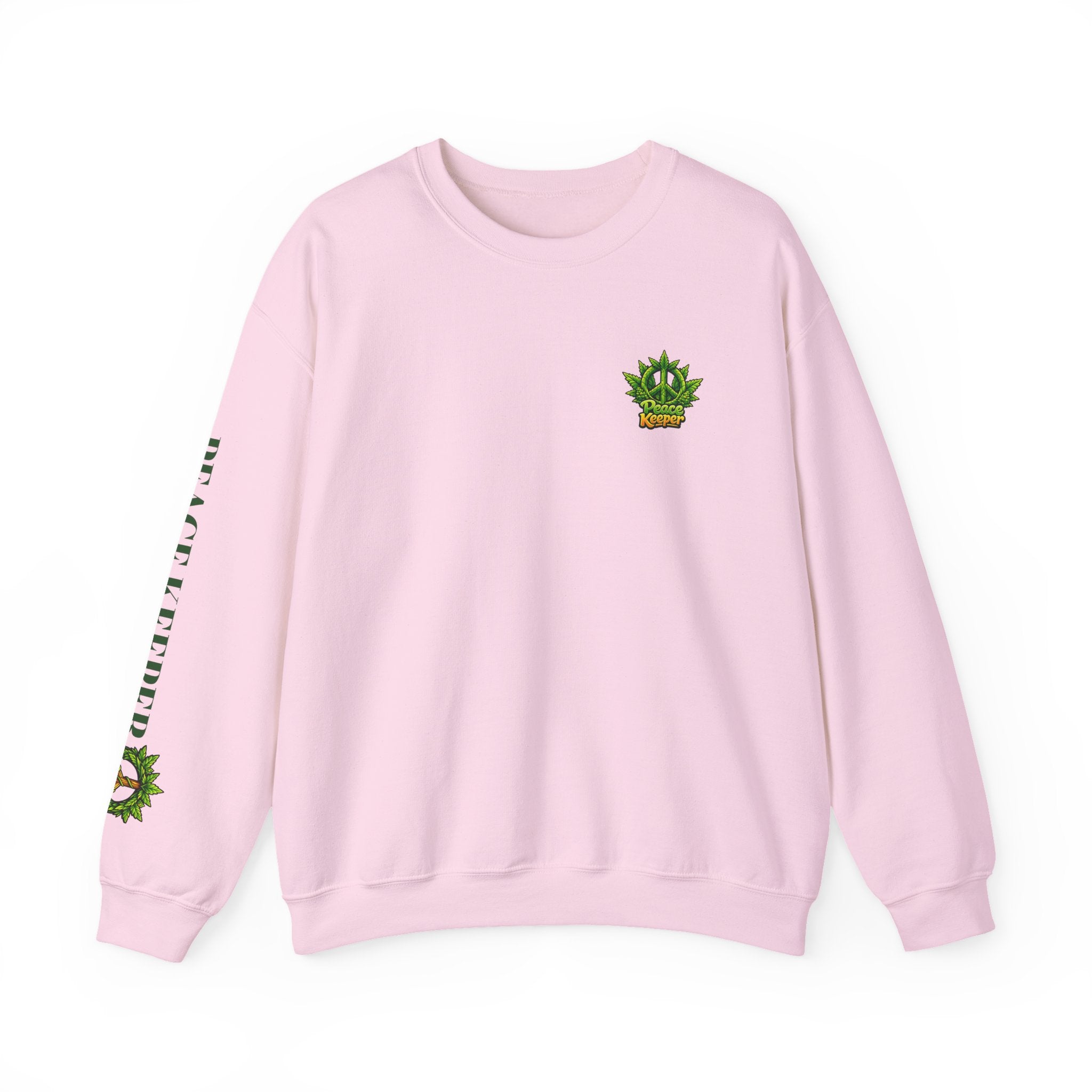 Peace Keeper Crewneck Sweatshirt — cannabis Graphic