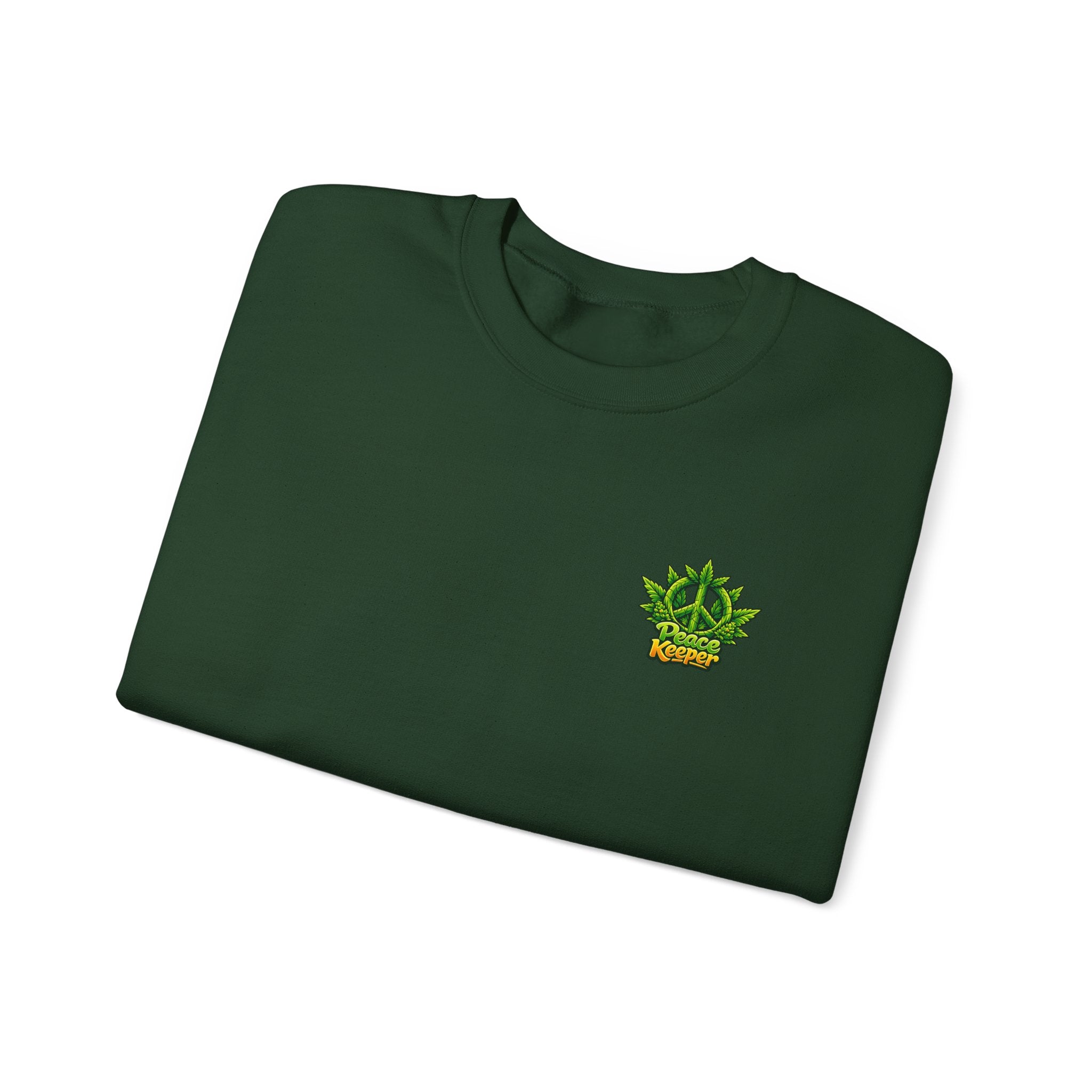 Peace Keeper Crewneck Sweatshirt — cannabis Graphic