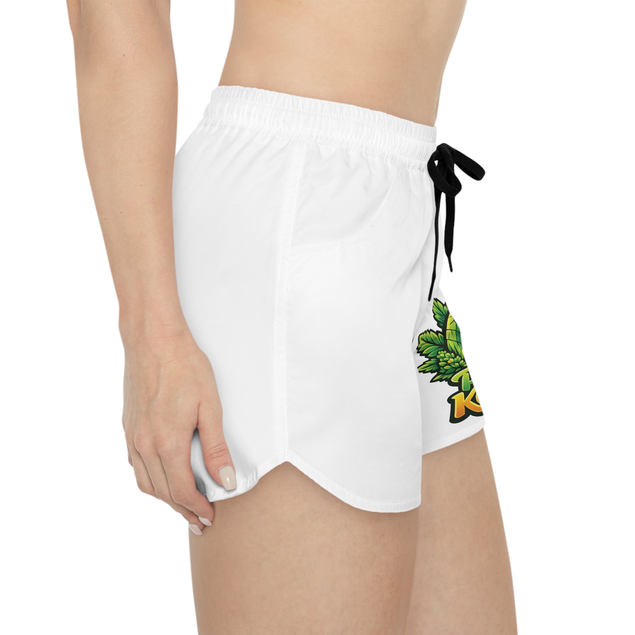 Peace Keeper Women's Casual Shorts — Graphic Leaf Peace Sign Lounge Shorts