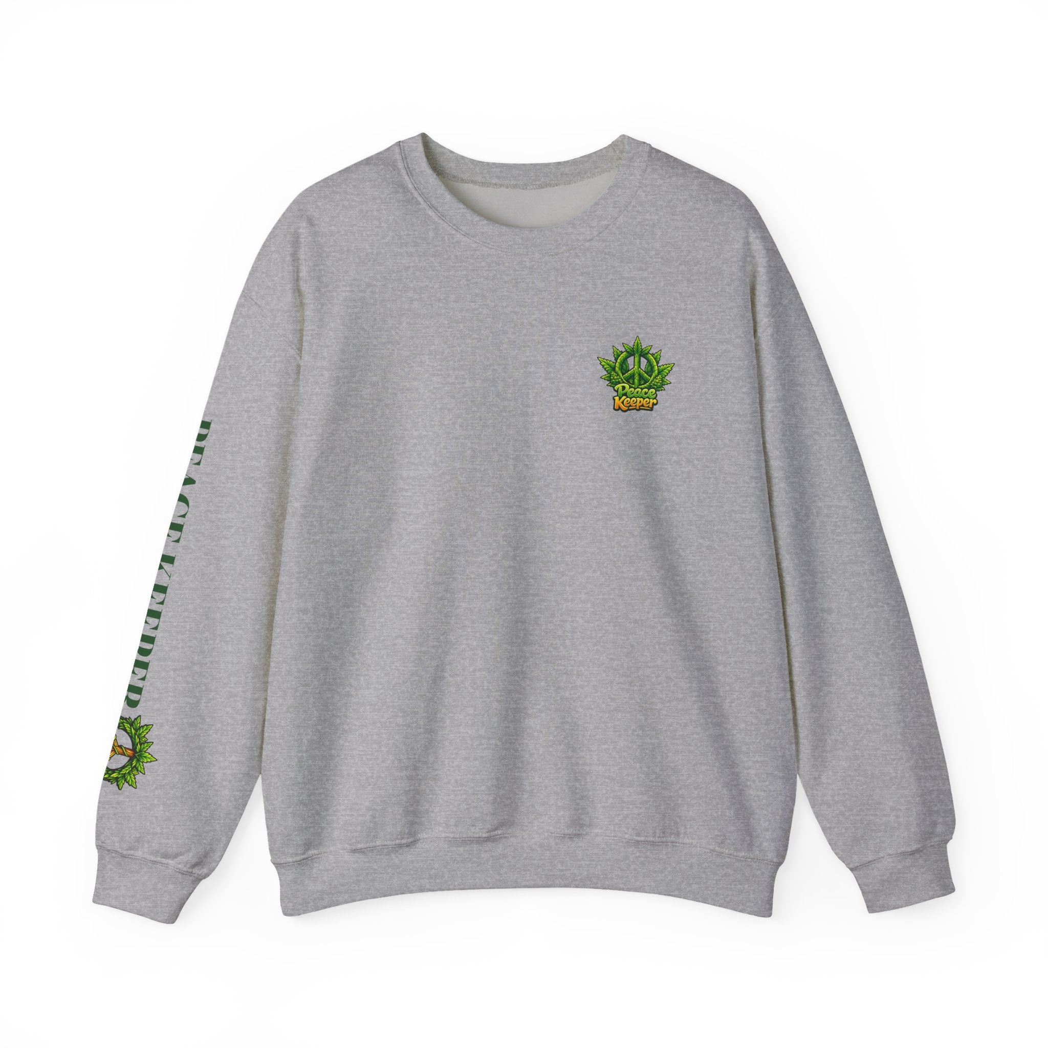 Peace Keeper Crewneck Sweatshirt — cannabis Graphic