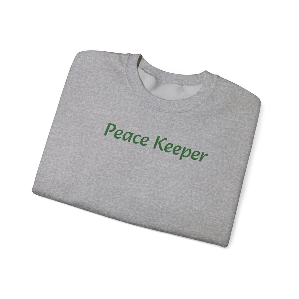 Peace Keeper Crewneck Sweatshirt — Peace Sign/Plant Graphic