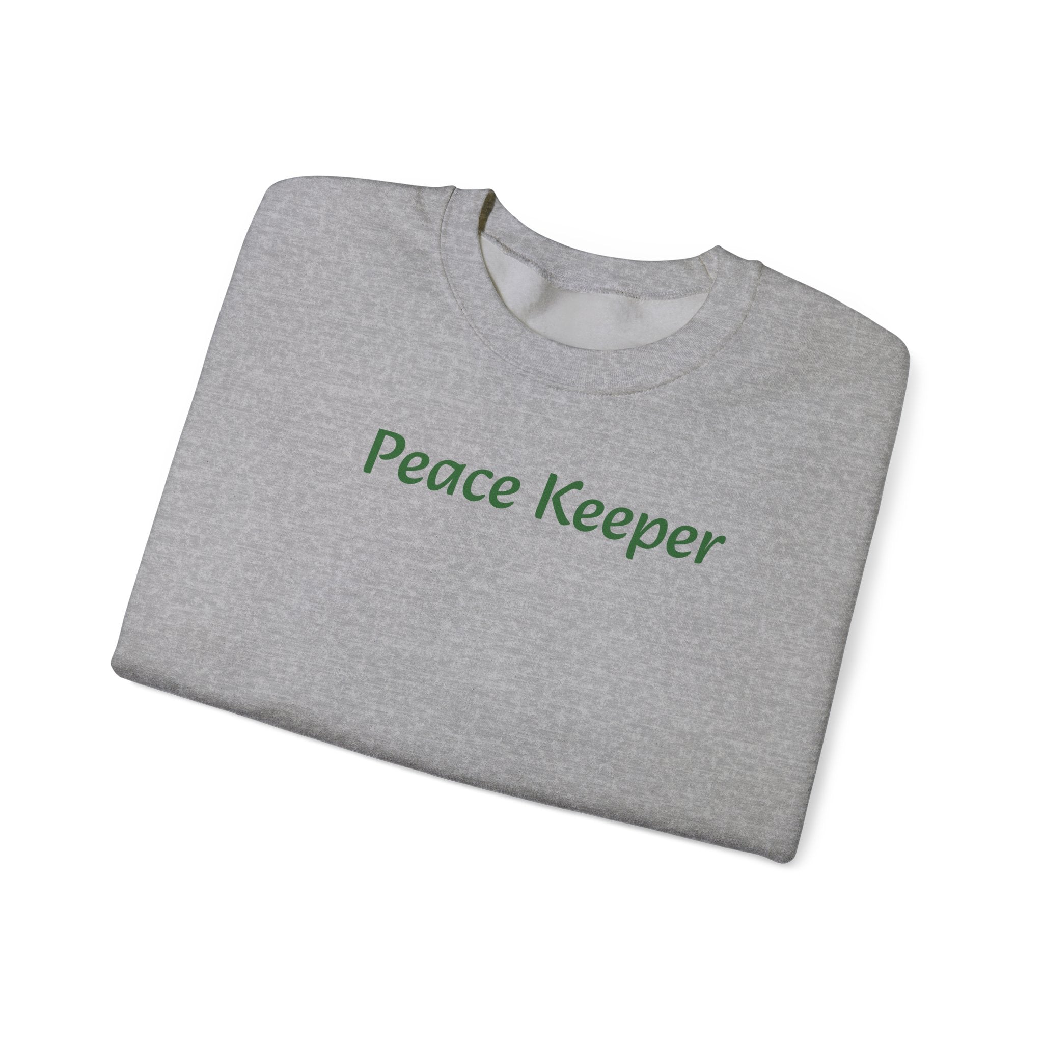 Peace Keeper Crewneck Sweatshirt — Peace Sign/Plant Graphic