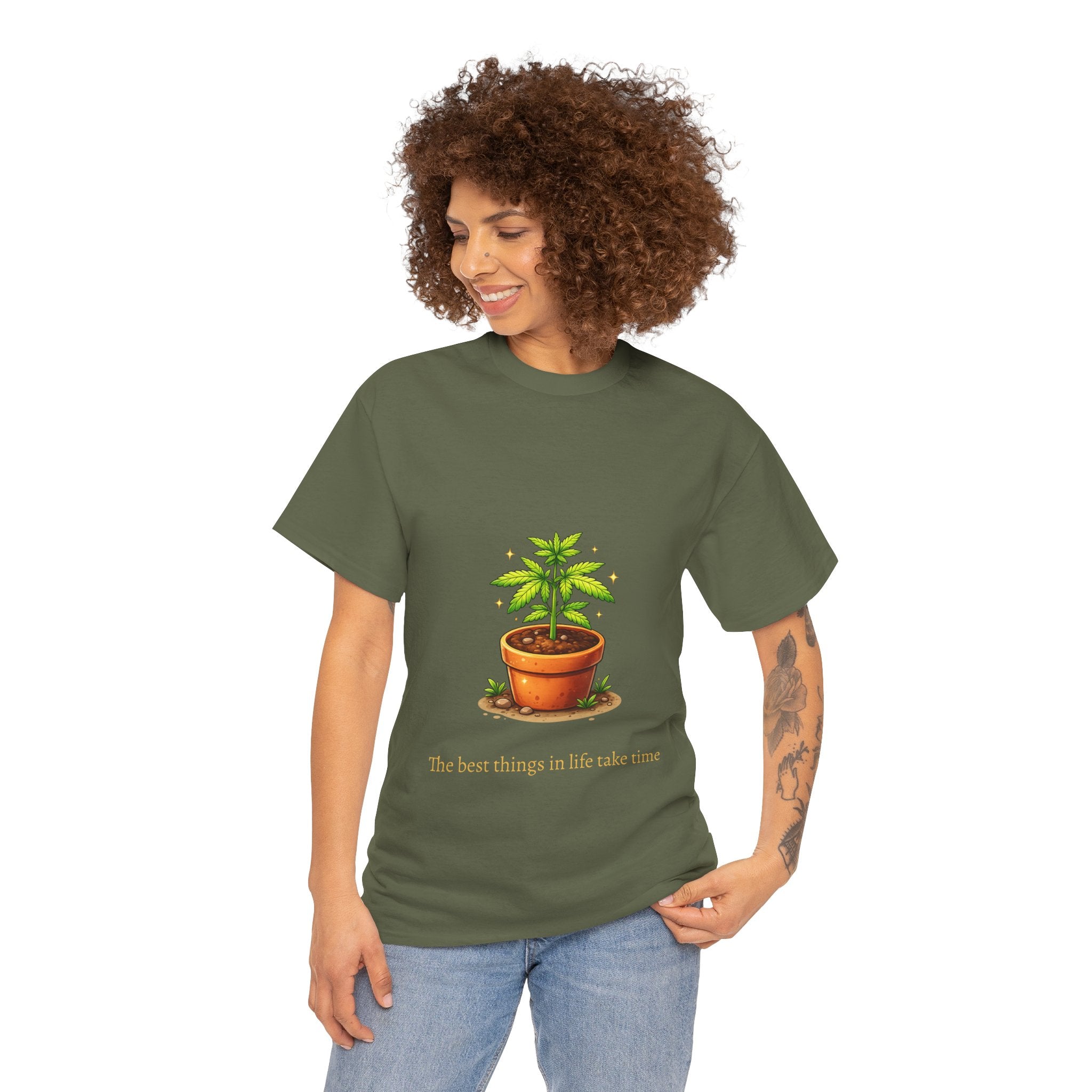 Baby marijuana plant shirt