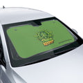 Car Sun Shade — 'Peace Keeper' Green Cannabis Leaf Windshield Cover