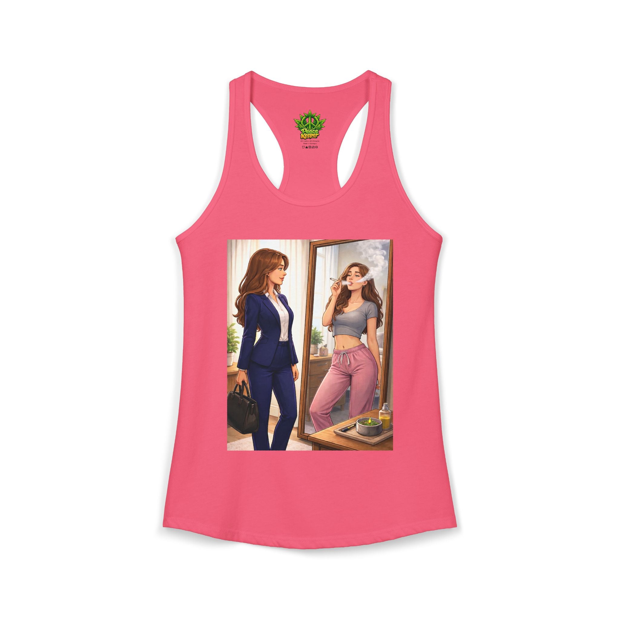 Corporate Stoner Ideal Racerback Tank