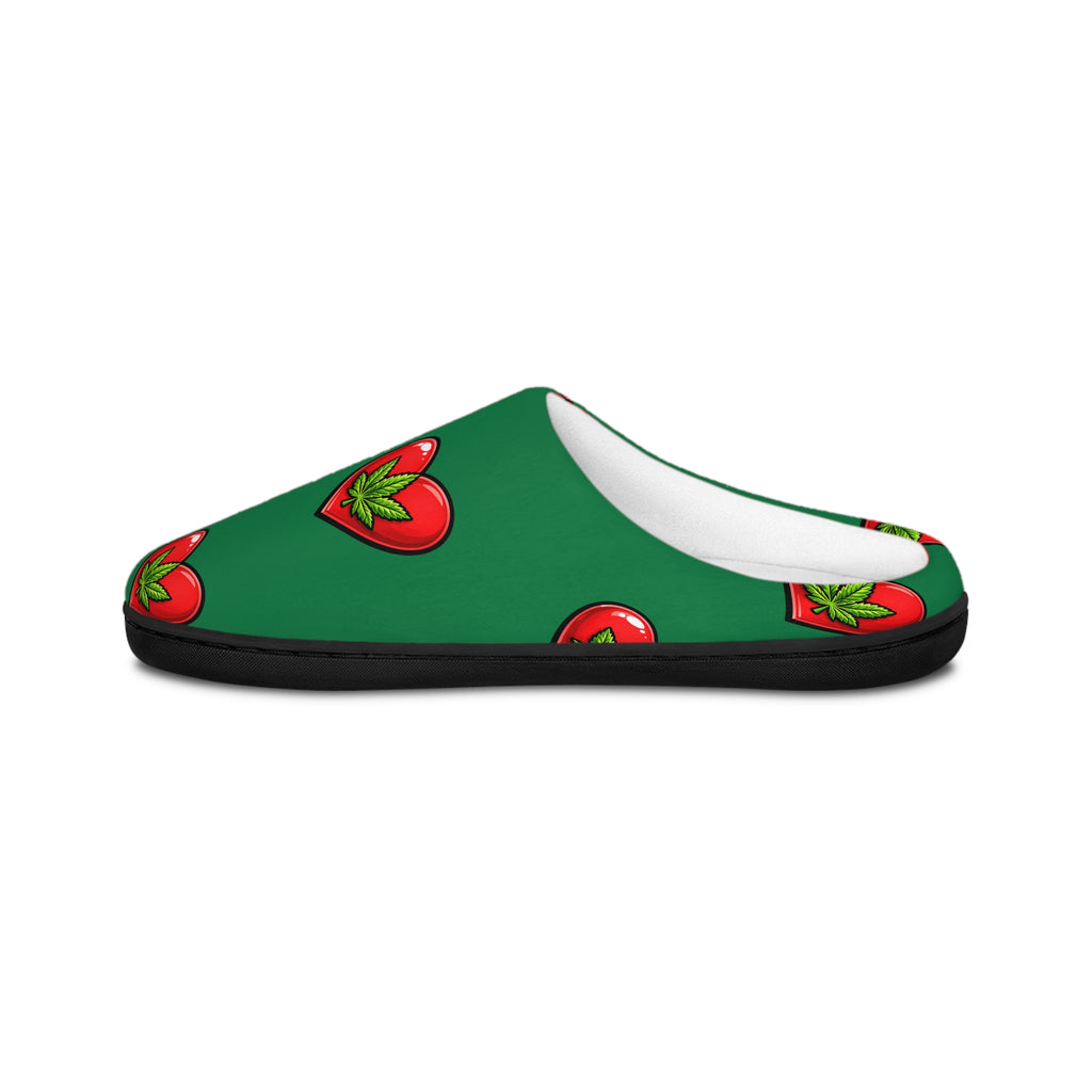 Cannabis Heart Slippers