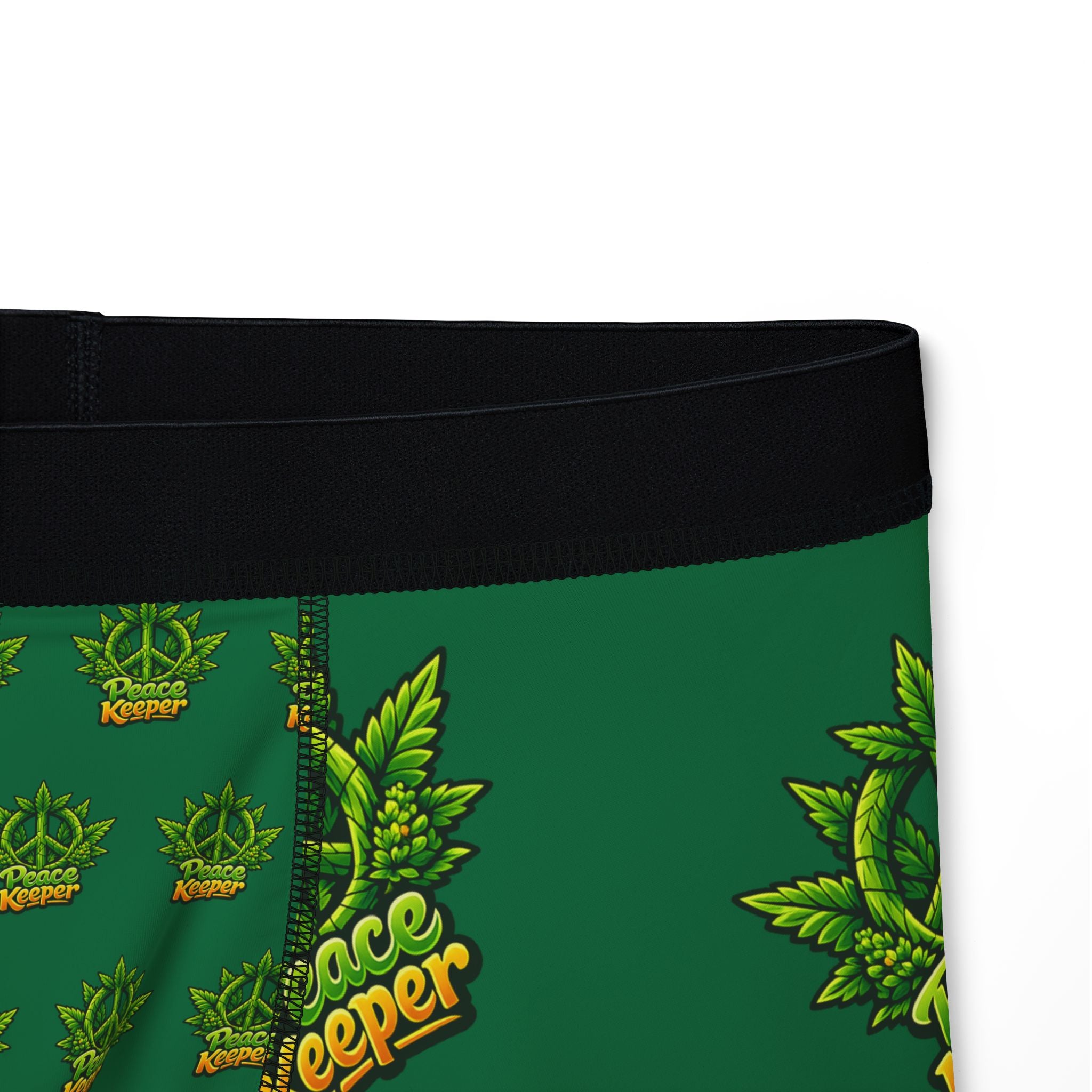 Peace Keeper Marijuana Leaf  pattern Boxer Briefs