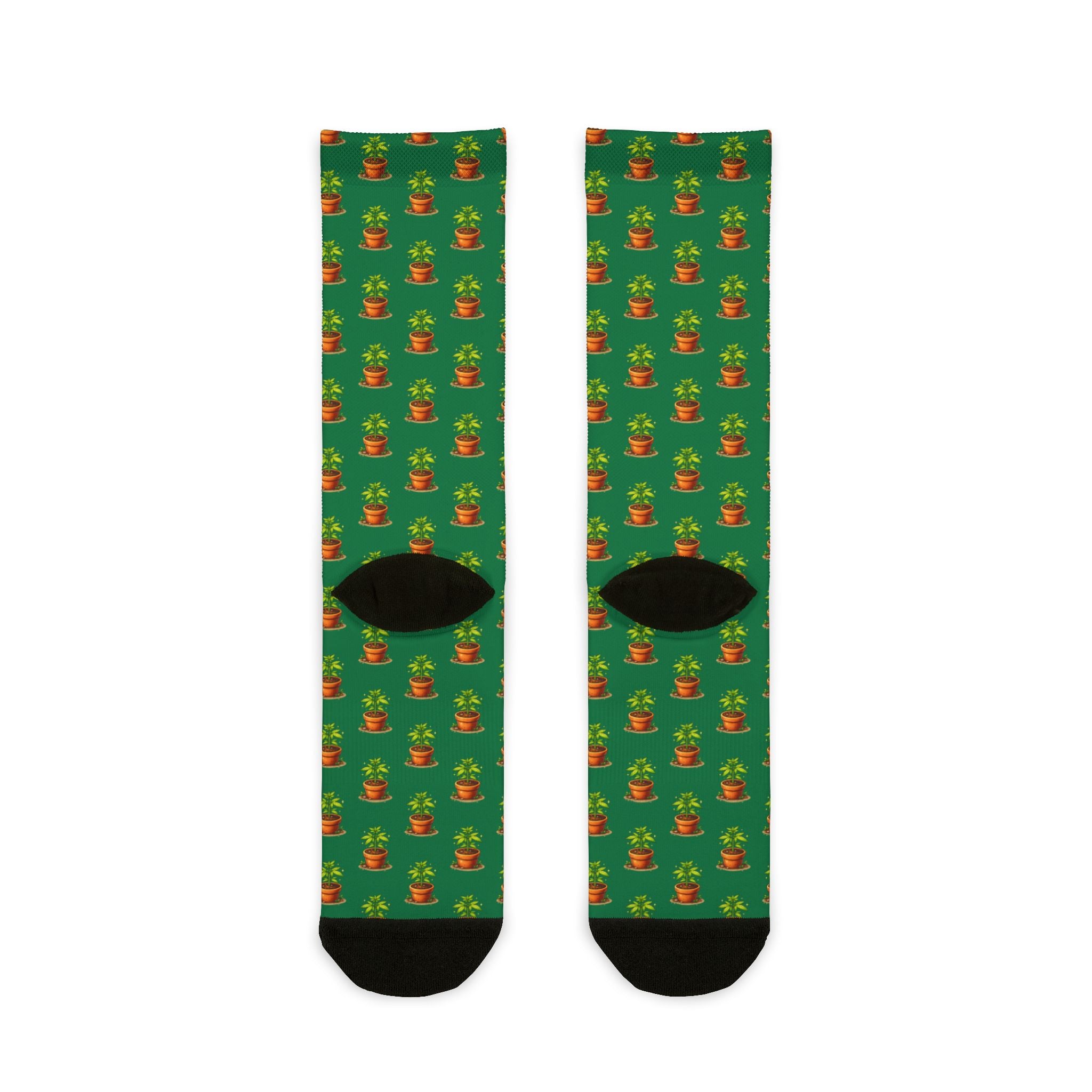 Baby marijuana plant socks