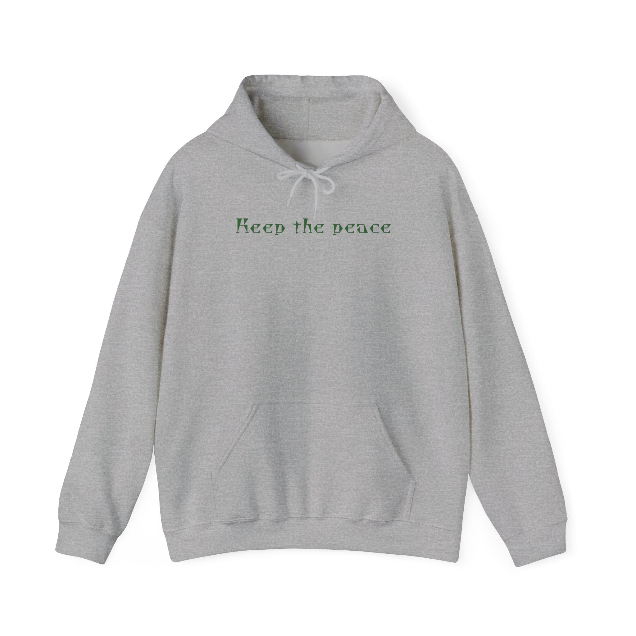 Peace Keeper Hoodie — Keep the Peace Cannabis Leaf Graphic Pullover
