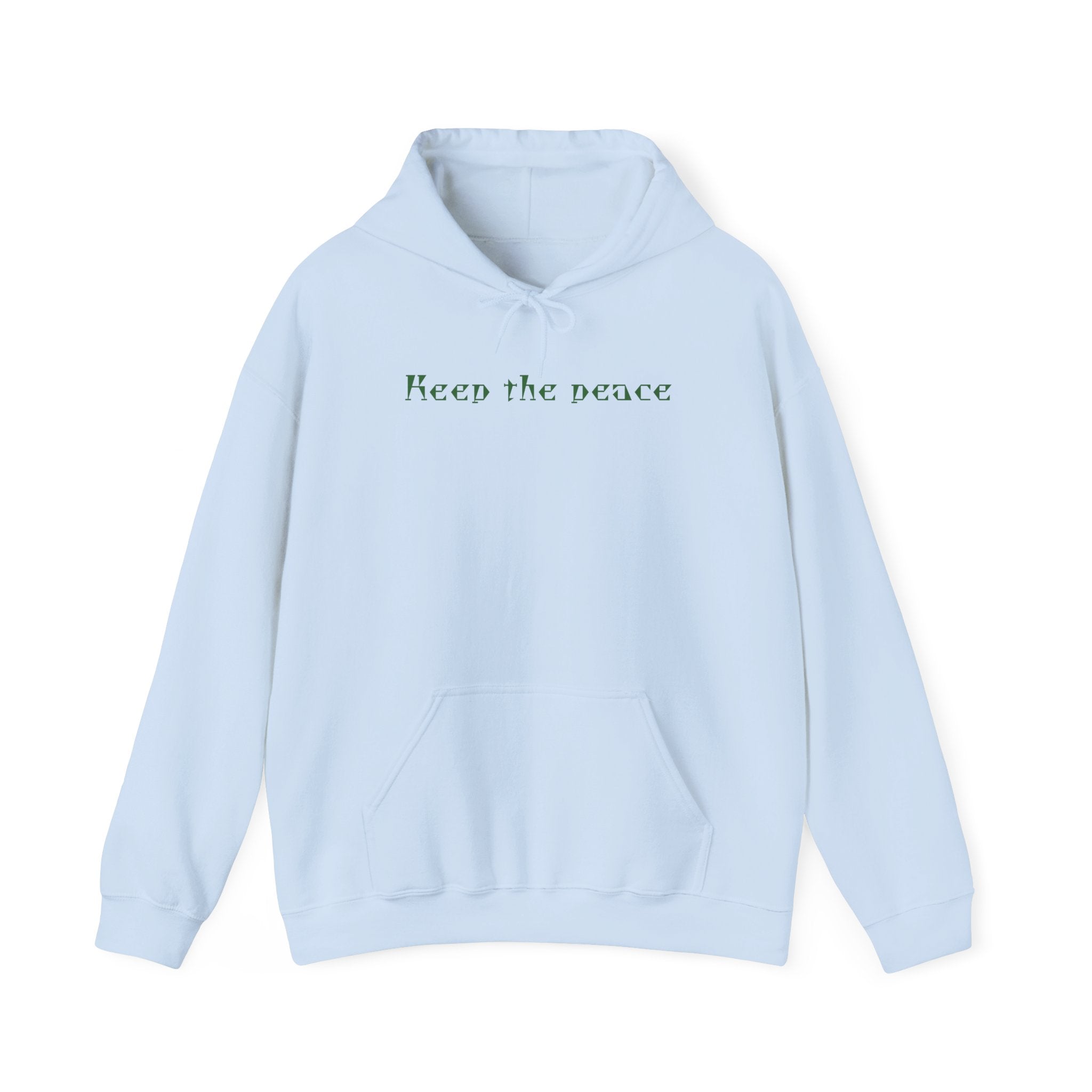 Peace Keeper Hoodie — Keep the Peace Cannabis Leaf Graphic Pullover