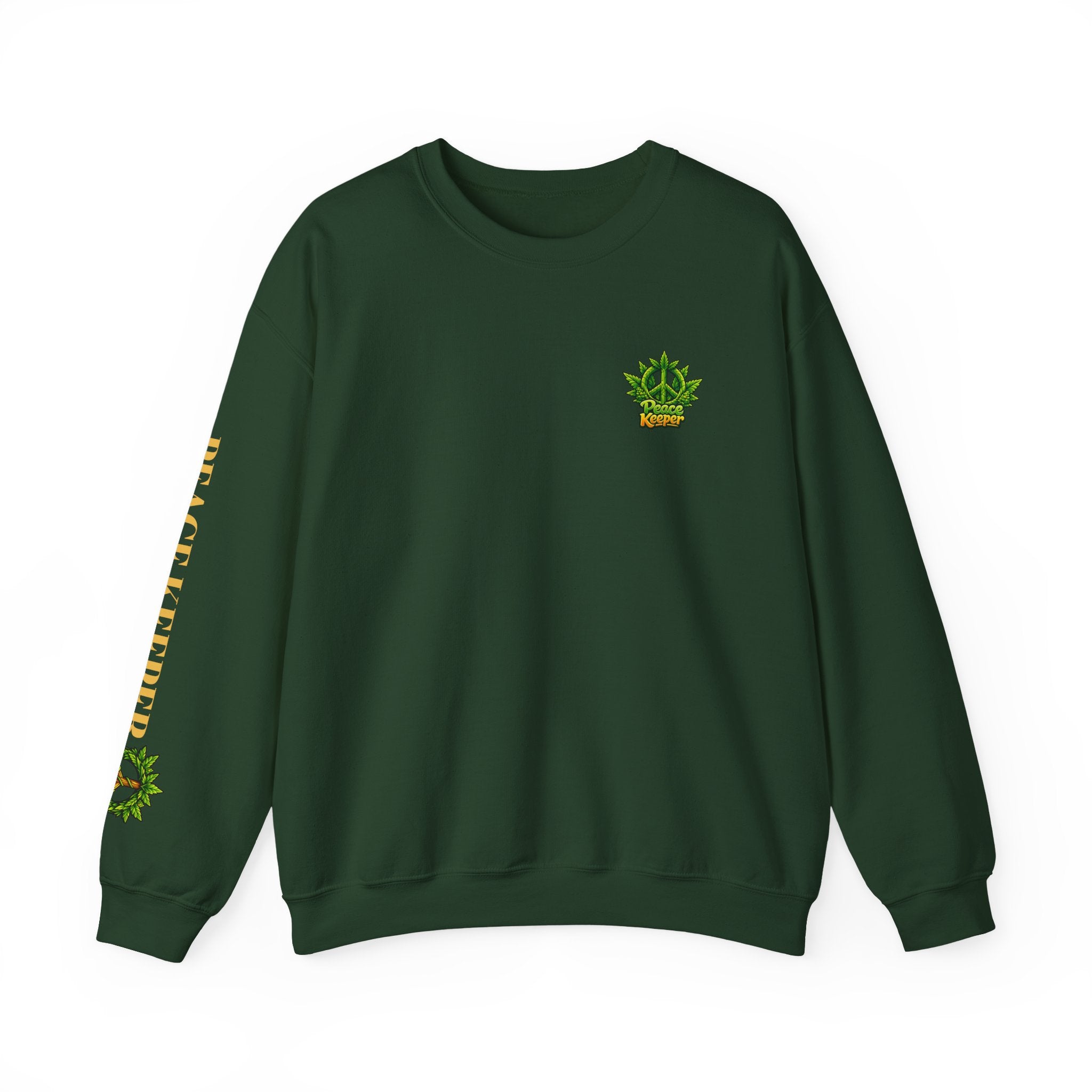 Peace Keeper Crewneck Sweatshirt — cannabis Graphic