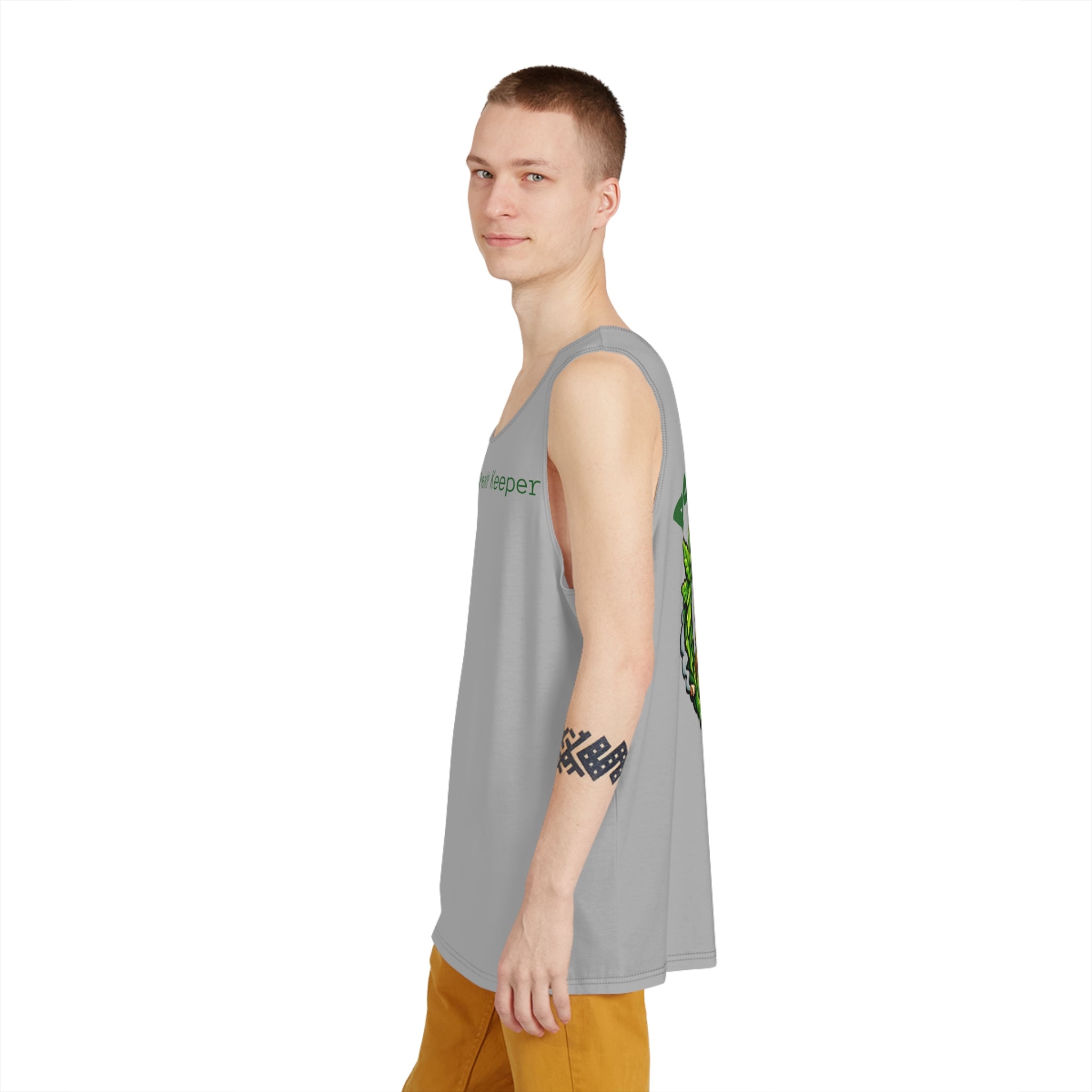 Peace Keeper Tank Top — Retro Cannabis Leaf Peace Sign Graphic