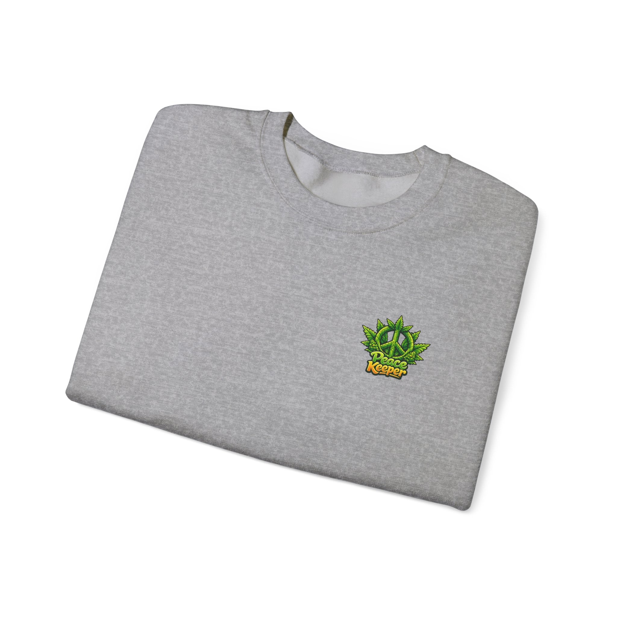 Peace Keeper Crewneck Sweatshirt — cannabis Graphic