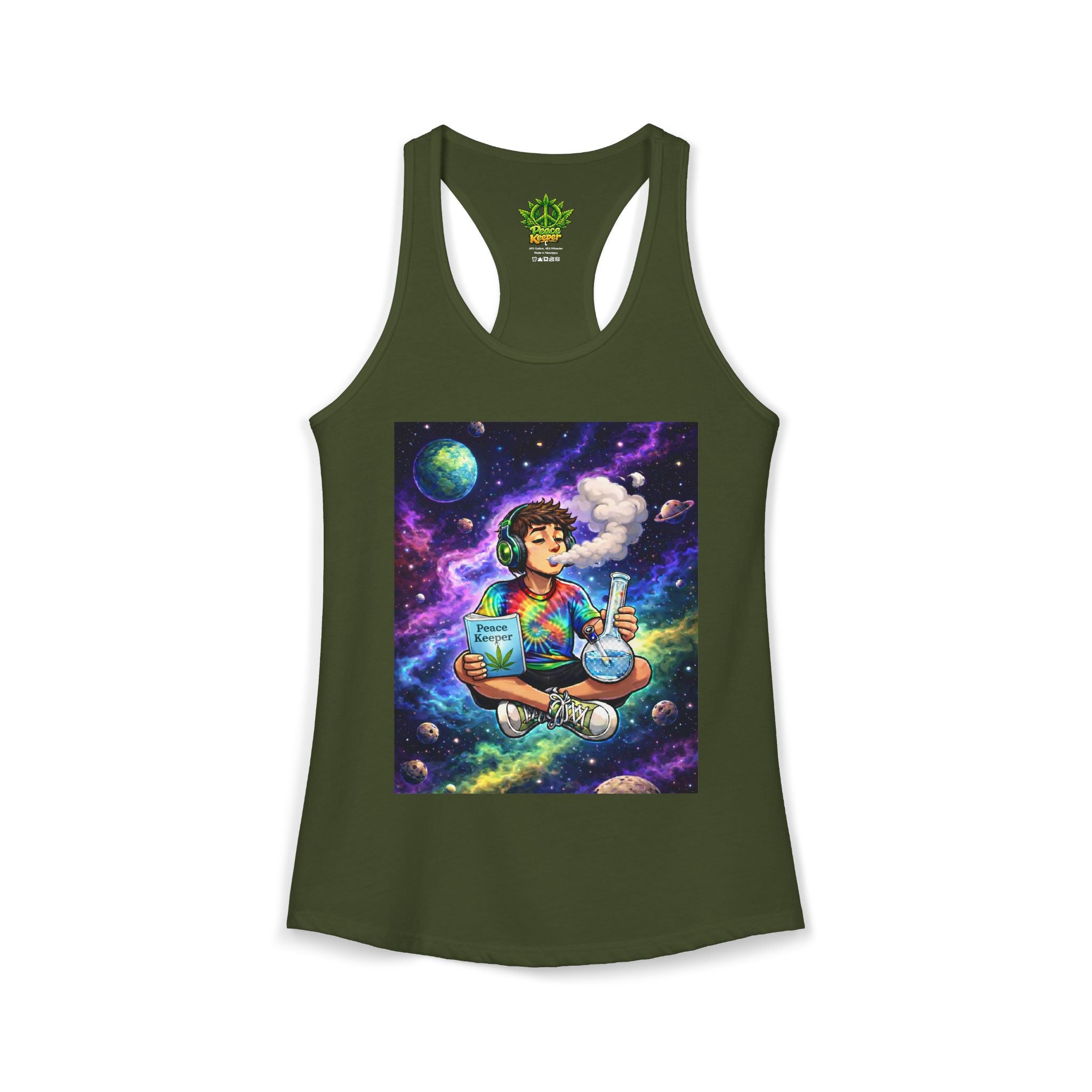Space Stoner Racerback Tank