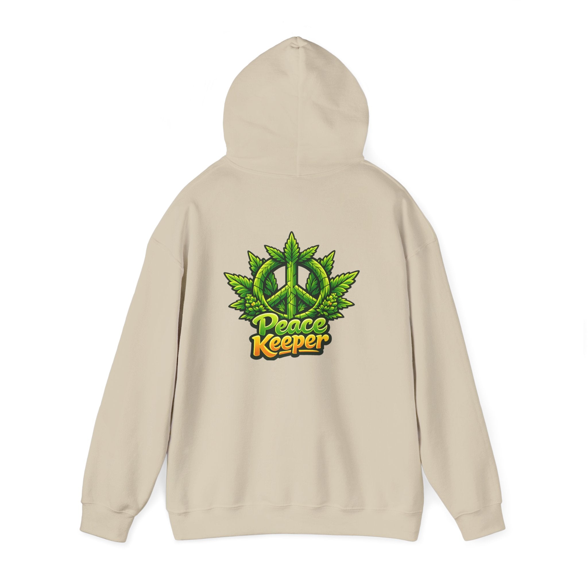Peace Keeper Hoodie — Keep the Peace Cannabis Leaf Graphic Pullover