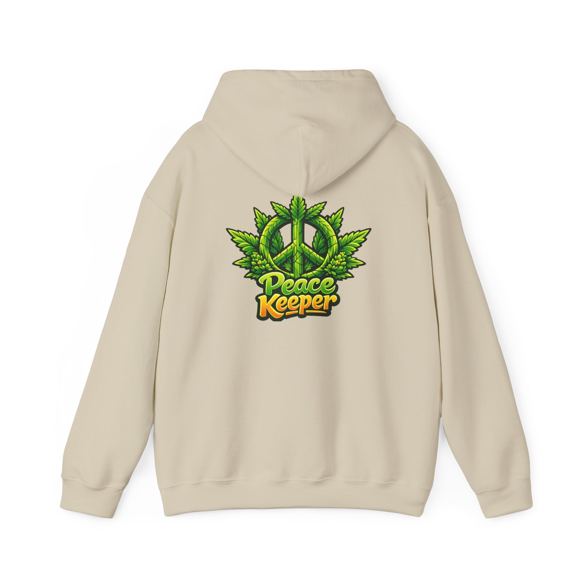 Peace Keeper Hoodie — Keep the Peace Cannabis Leaf Graphic Pullover