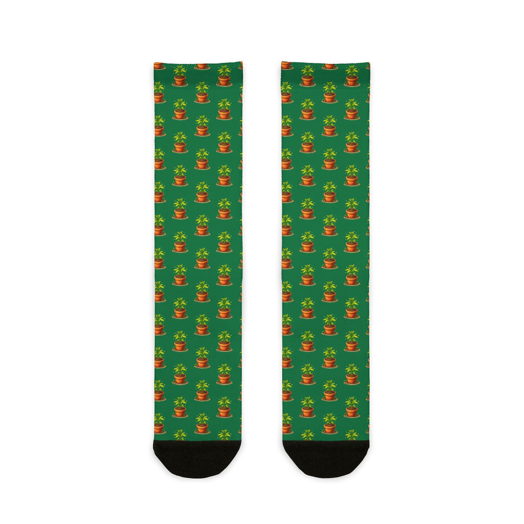 Baby marijuana plant socks