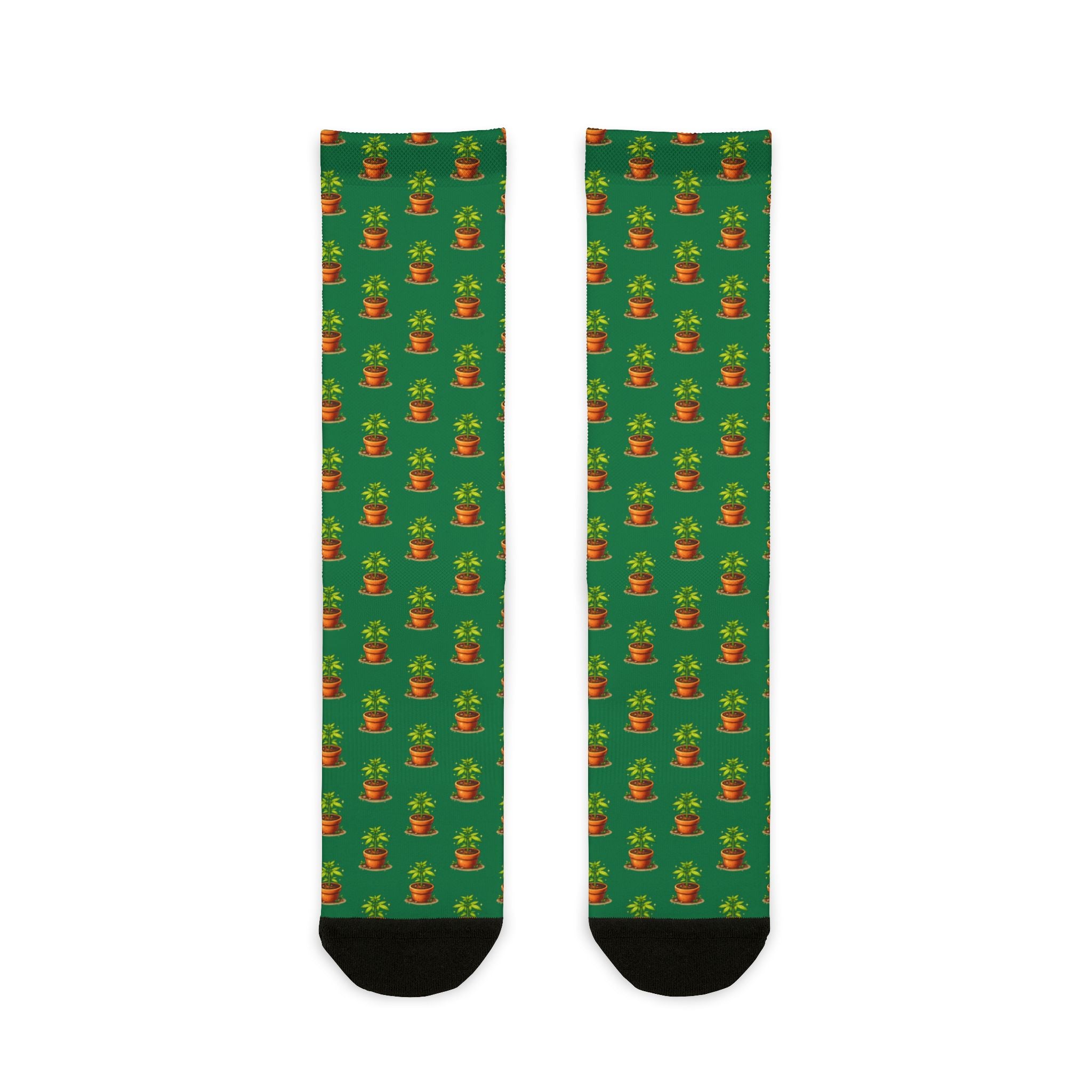 Baby marijuana plant socks