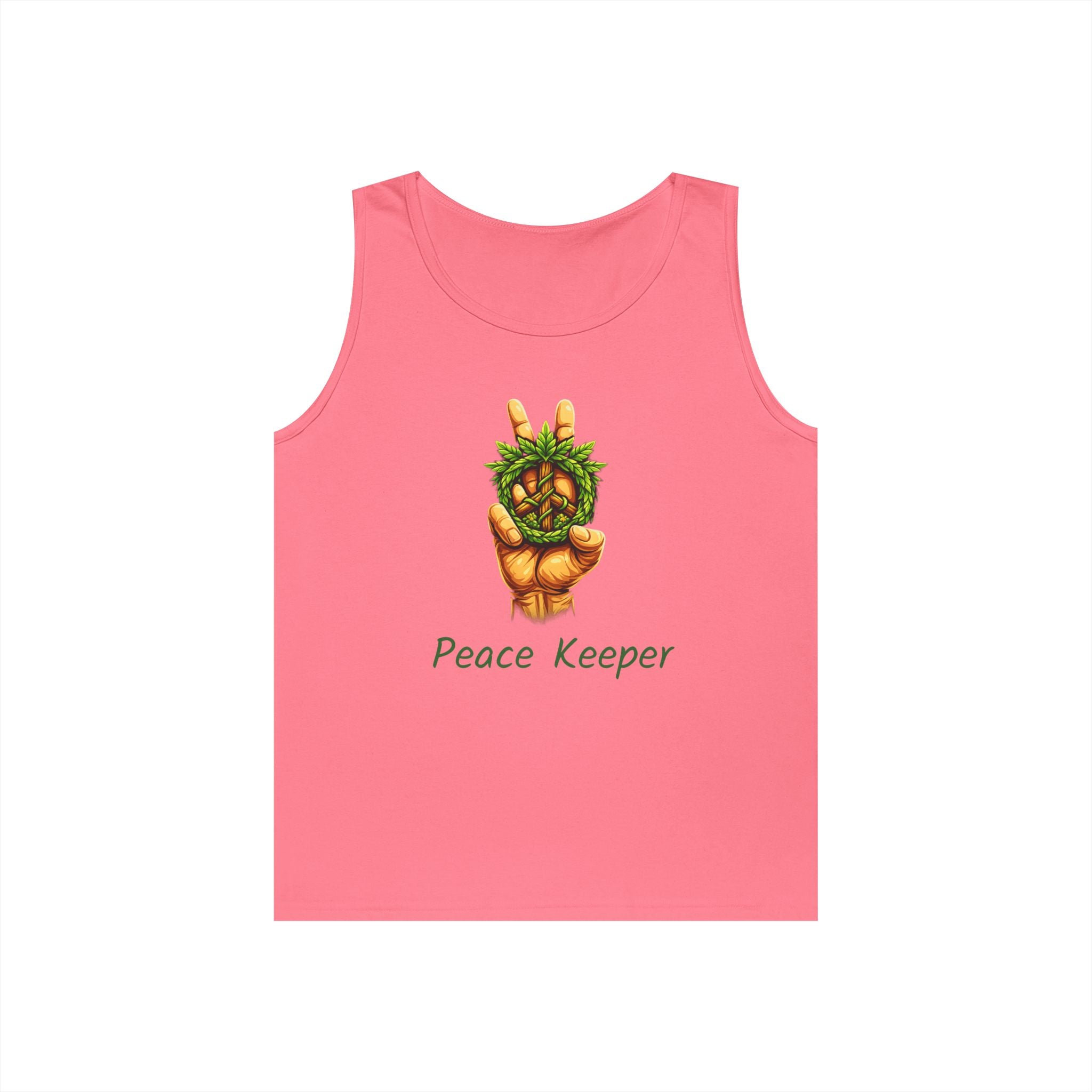 Peace Keeper Tank Top — Vintage Peace Sign Hand Graphic