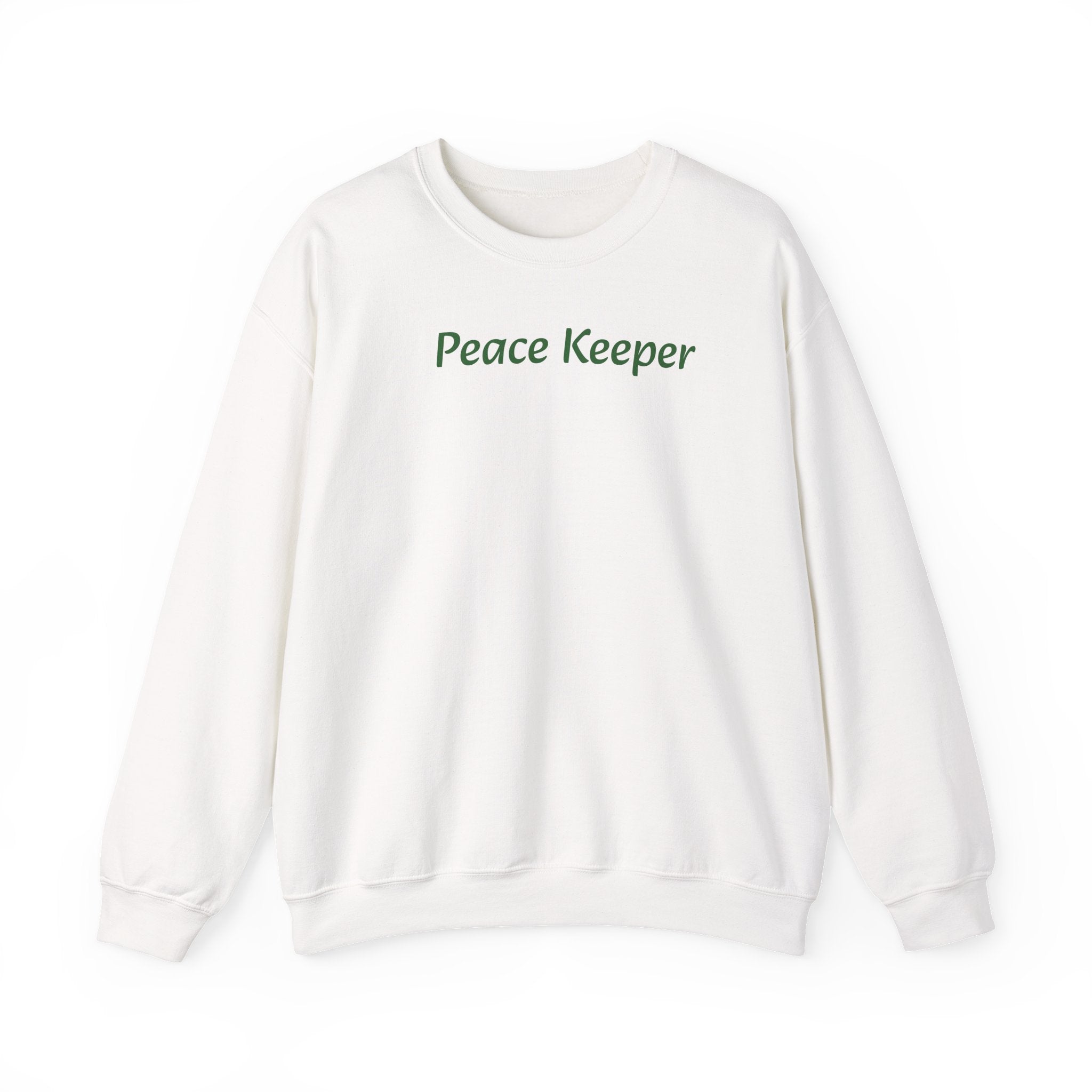 Peace Keeper Crewneck Sweatshirt — Peace Sign/Plant Graphic