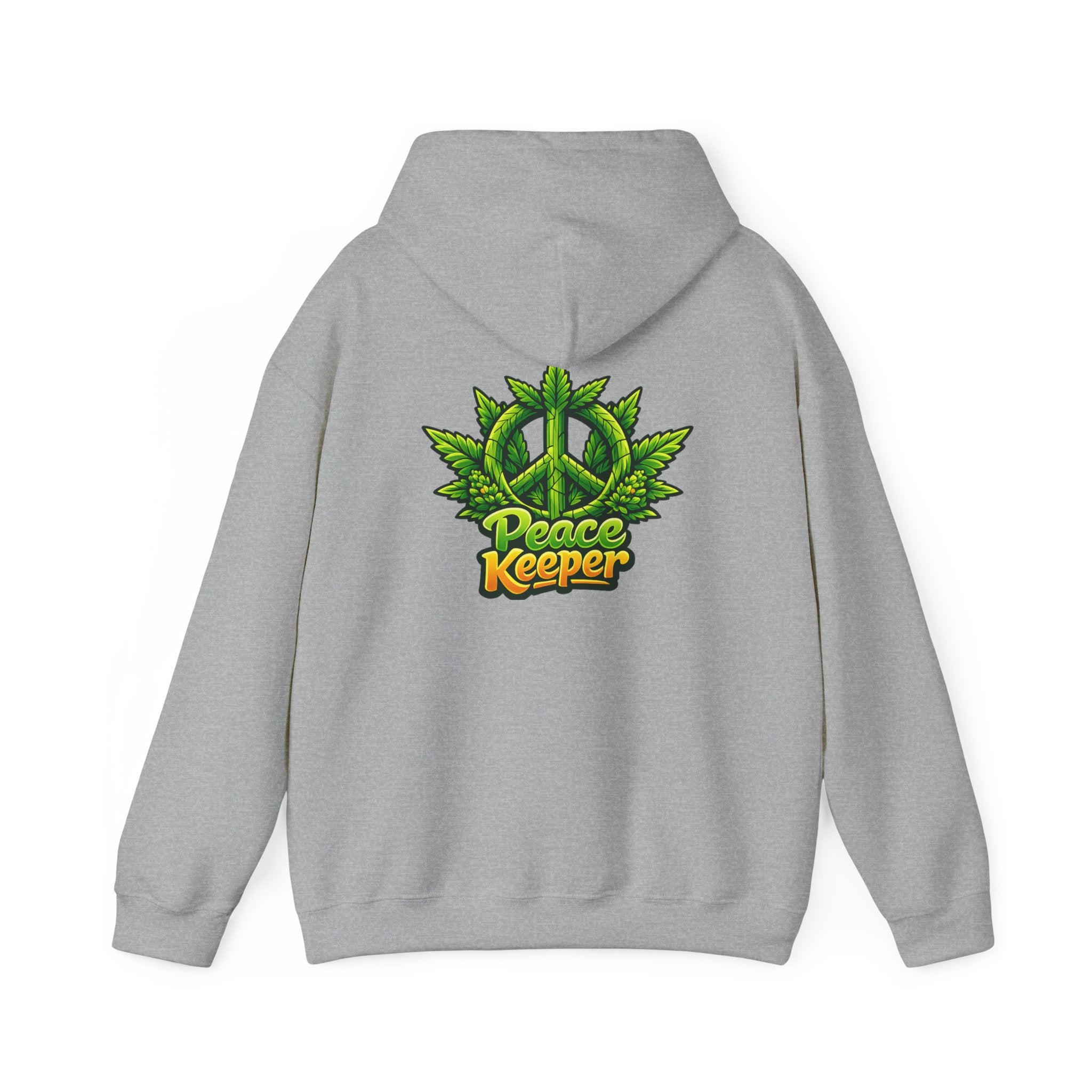 Peace Keeper Hoodie — Keep the Peace Cannabis Leaf Graphic Pullover