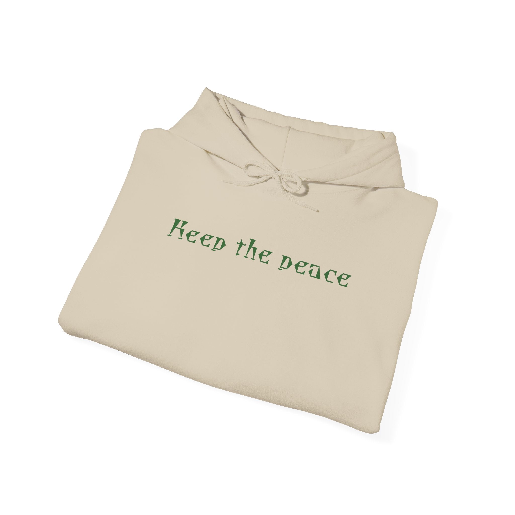 Peace Keeper Hoodie — Keep the Peace Cannabis Leaf Graphic Pullover
