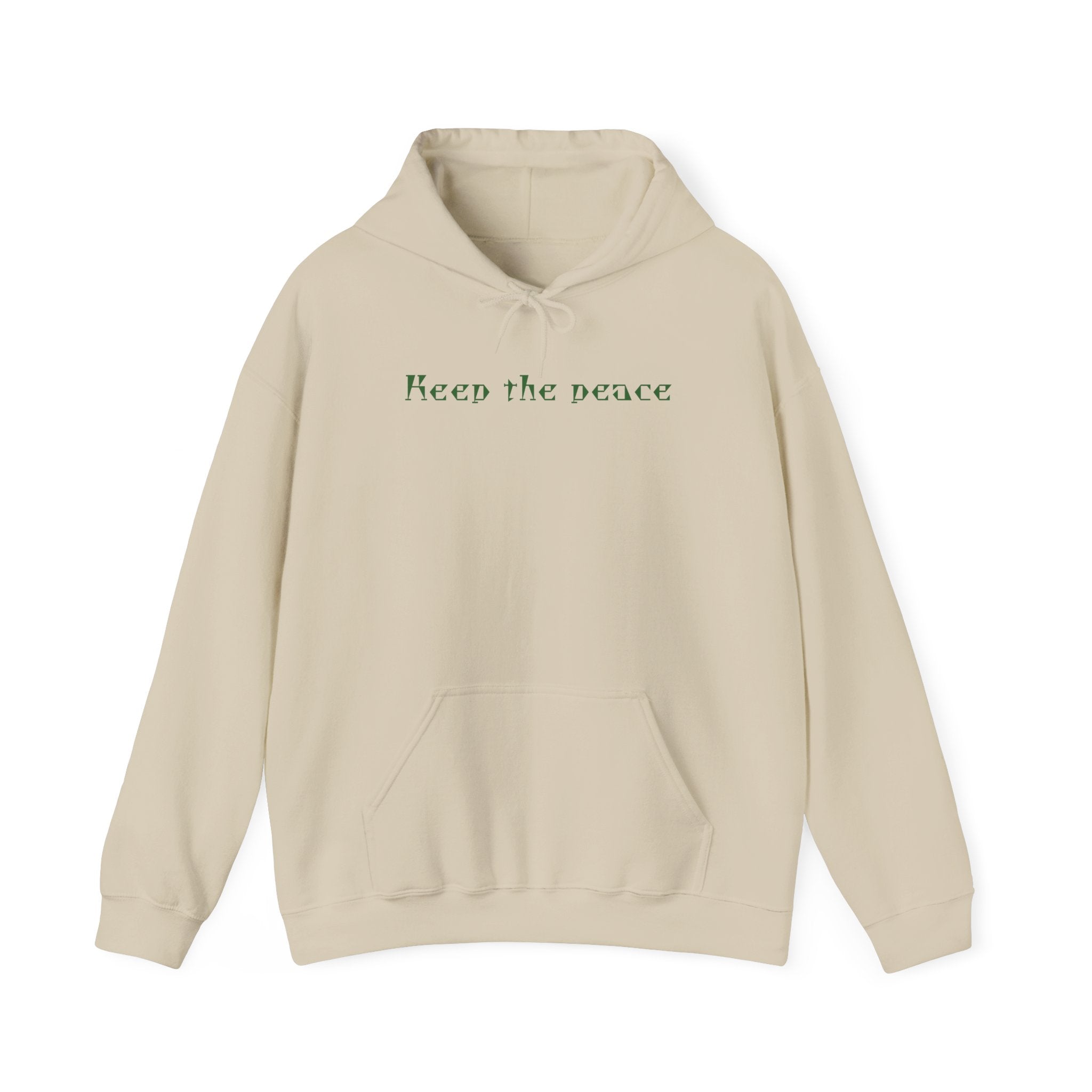 Peace Keeper Hoodie — Keep the Peace Cannabis Leaf Graphic Pullover
