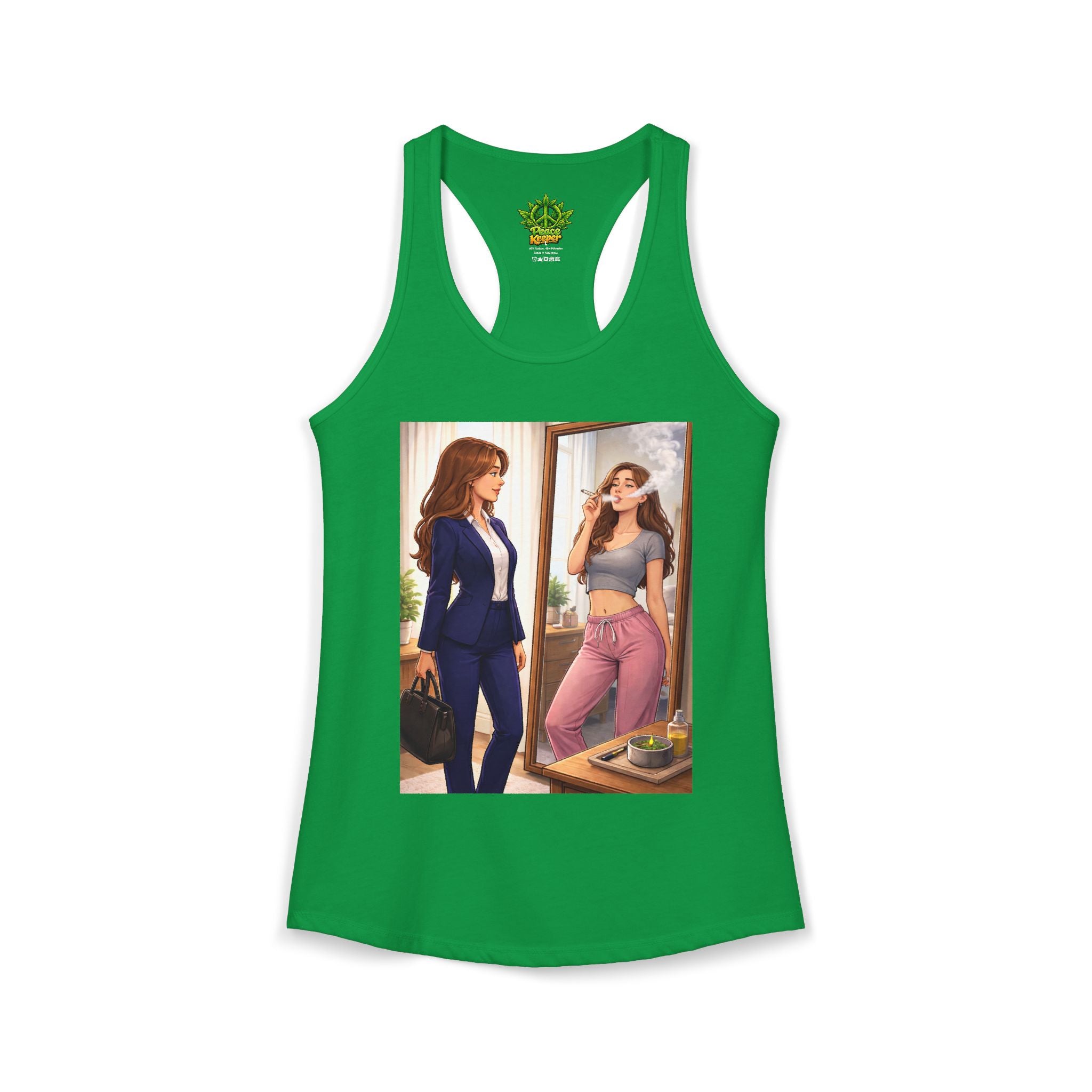 Corporate Stoner Ideal Racerback Tank